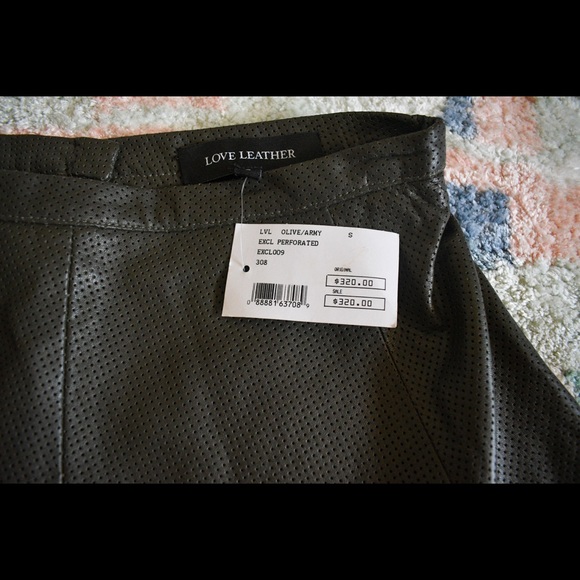 LOVE LEATHER *NWT* Leather Skirt - Picture 3 of 7